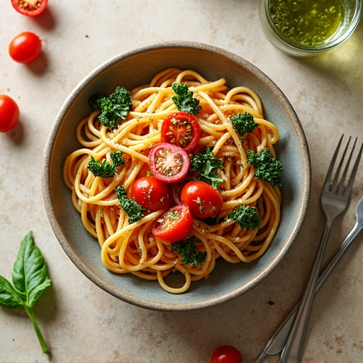 Tomato and Kale Pasta