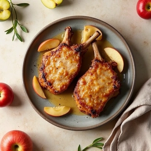Apple & Onion Pork Chops