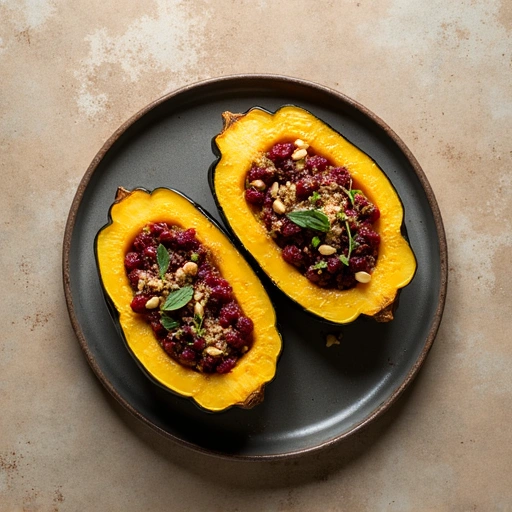 Stuffed Acorn Squash with Beets