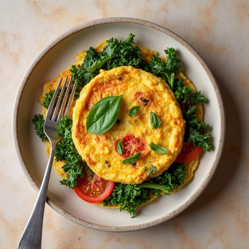 Kale and Tomato Omelette