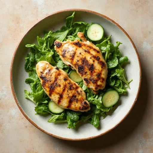 Grilled Chicken and Cucumber Salad