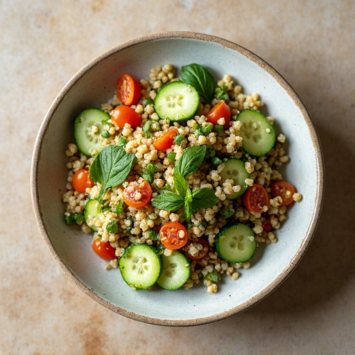 Mediterranean Cucumber Quinoa Salad