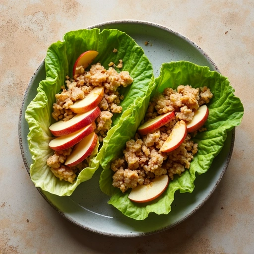 Apple and Chicken Lettuce Wraps