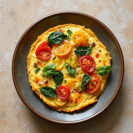 Tomato and Spinach Omelette