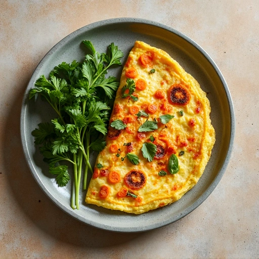 Carrot and Chard Omelette